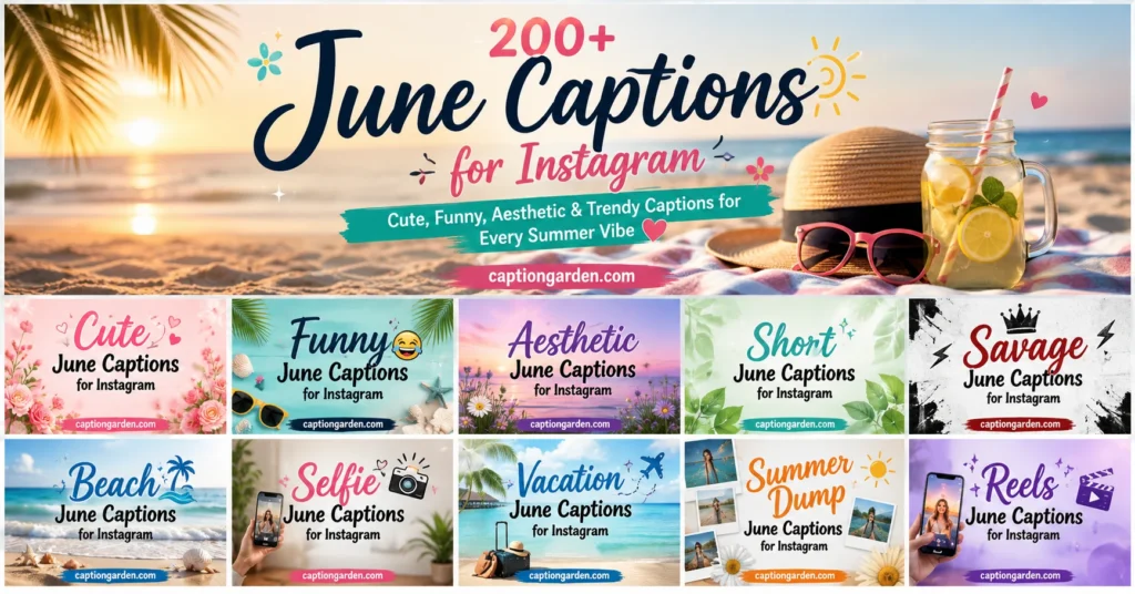 Aesthetic June Captions for Instagram