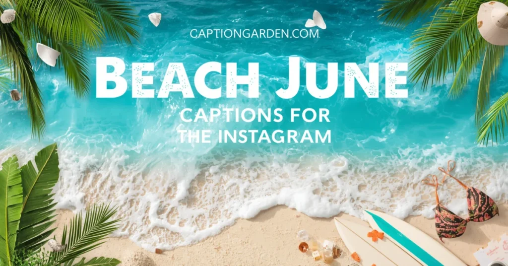 Beach June Captions for Instagram