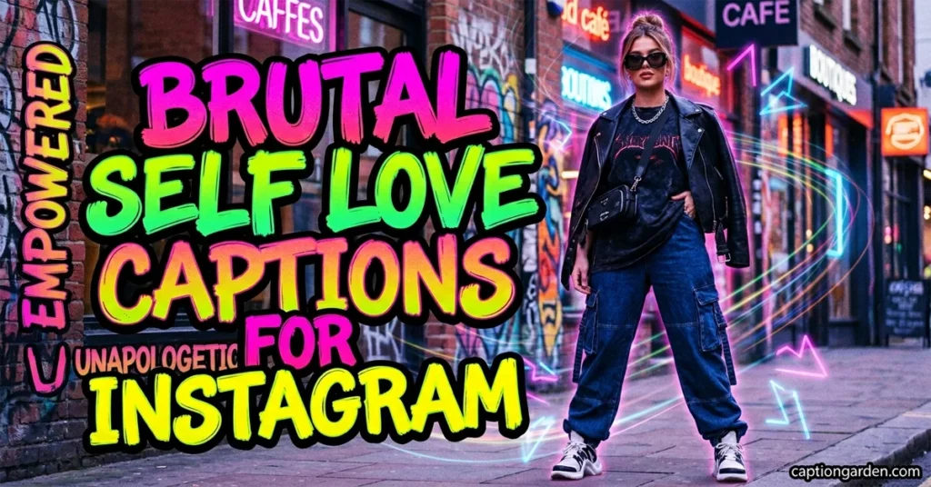 Brutal Self Love Captions for Instagram 2026