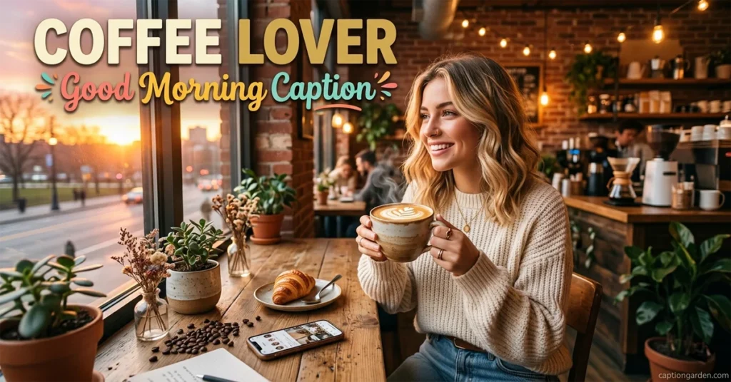 Coffee Lover Good Morning Caption