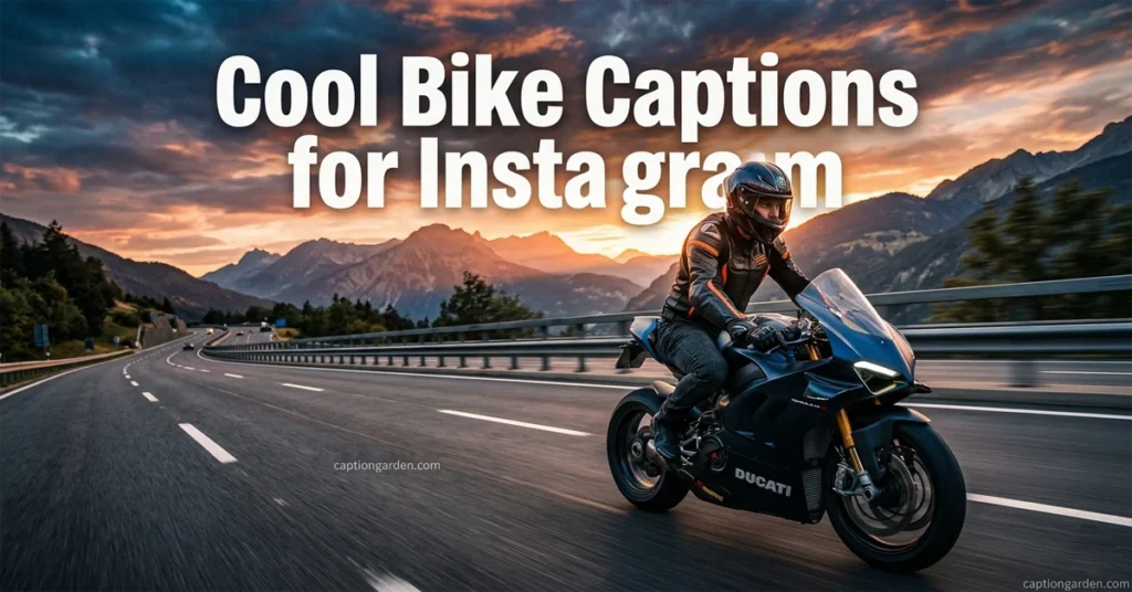 Cool Bike Captions for Instagram