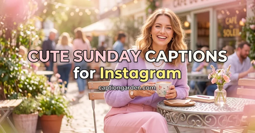 Cute Sunday Captions for Instagram
