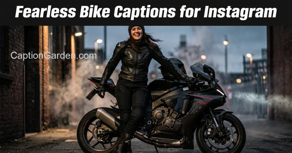Fearless Bike Captions for Instagram
