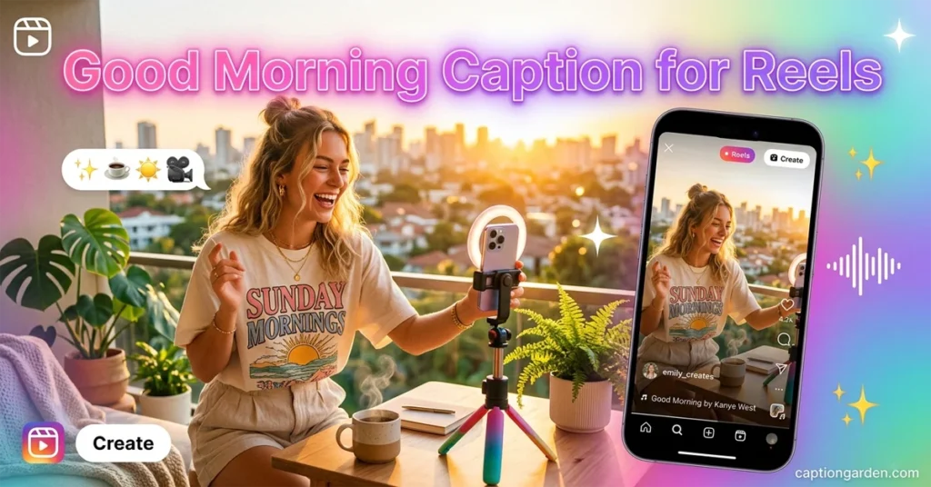 Good Morning Caption for Reels