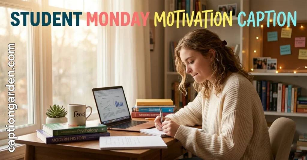 Student Monday Motivation Caption