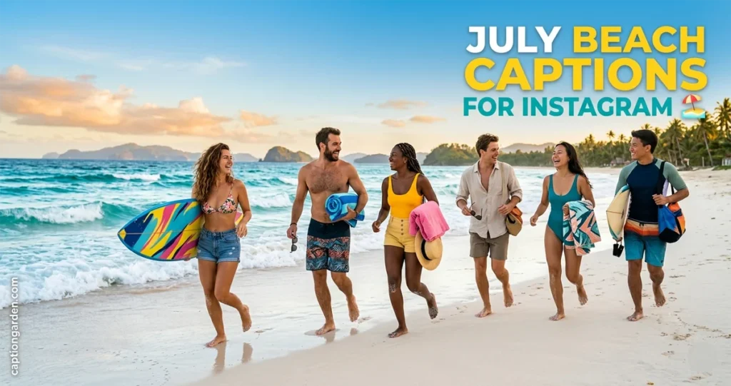 Beach July Quotes and Captions for Instagram