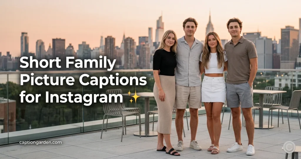 Short Family Picture Captions for Instagram