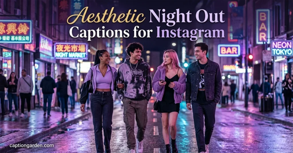 Aesthetic Night Out Captions for Instagram