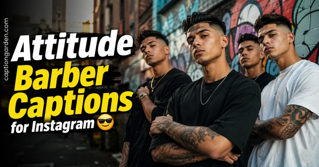 Attitude Barber Captions for Instagram