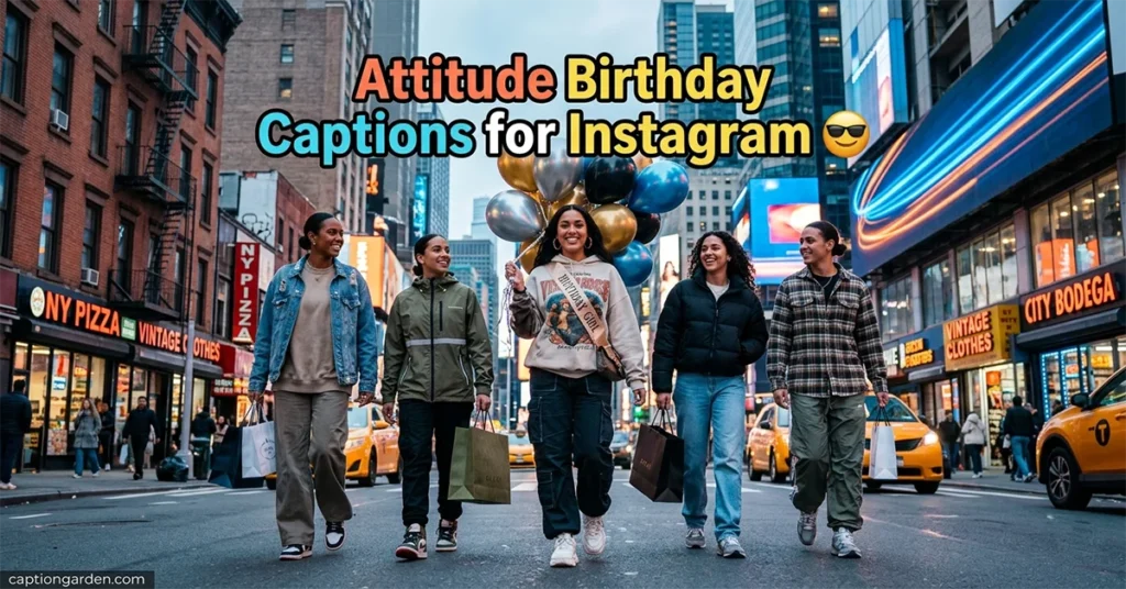 Attitude Birthday Captions for Instagram