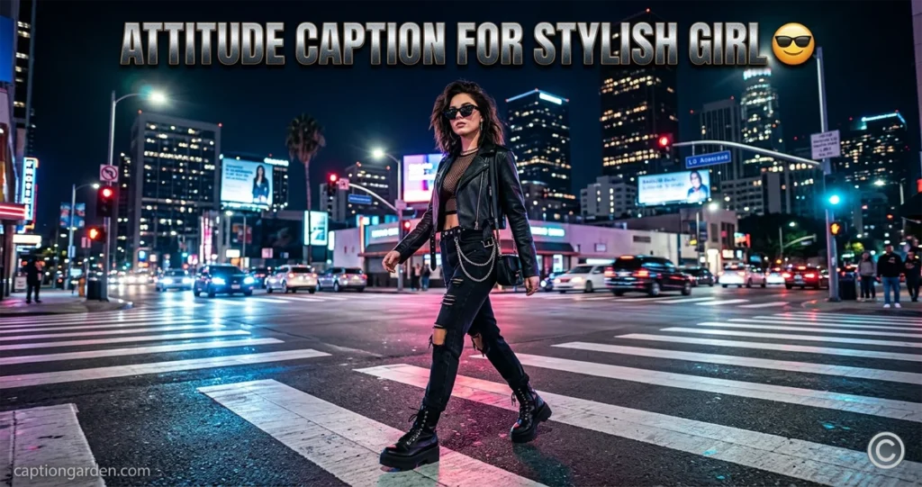 Attitude caption for stylish girl