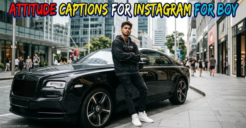 Attitude Captions for Instagram for Boy