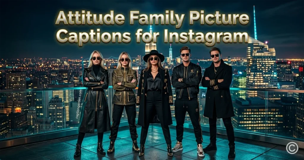 Attitude Family Picture Captions for Instagram