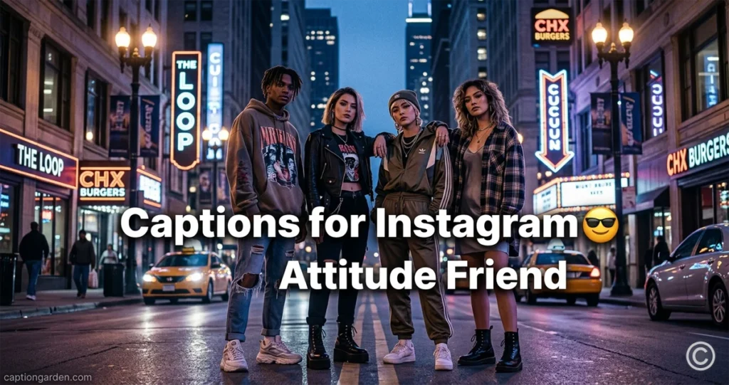Attitude Friends Captions for Instagram