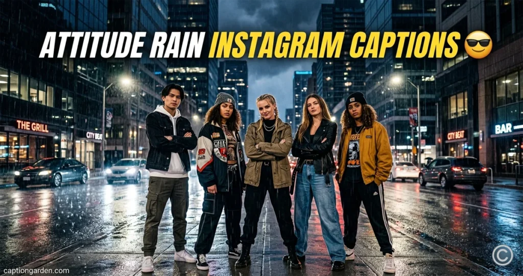 Attitude Rain Instagram Captions 
