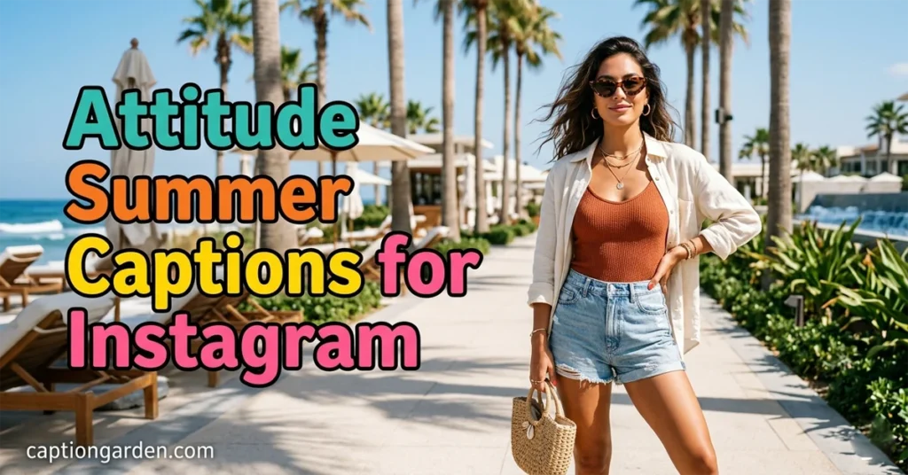 Attitude Summer Captions for Instagram 2026