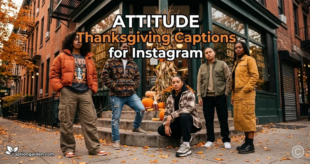 Attitude Thanksgiving Captions for Instagram