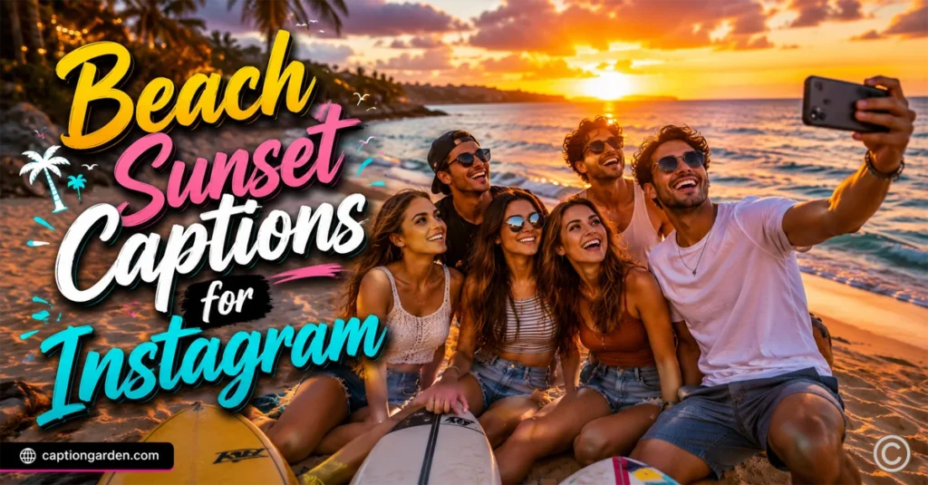 Beach Sunset Captions for Instagram 