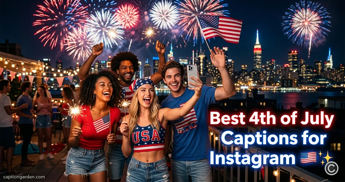 Best 4th of July Captions for Instagram 🇺🇸