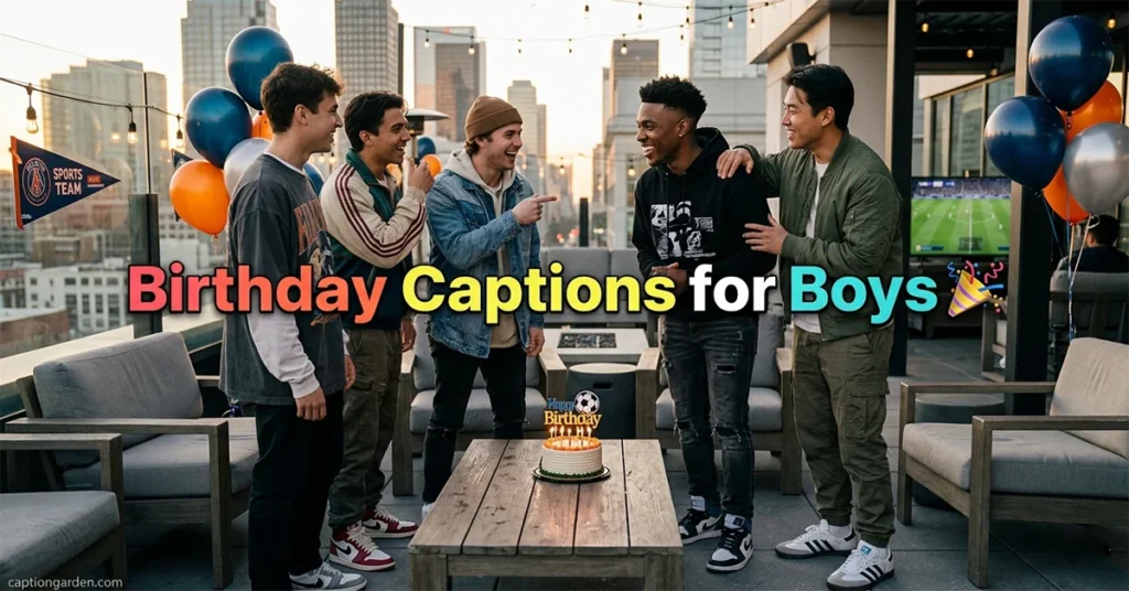 Birthday Captions for Boys
