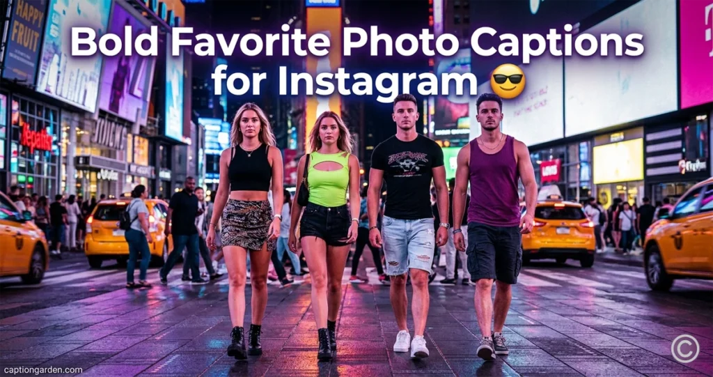 Bold Favorite Photo Captions for Instagram
