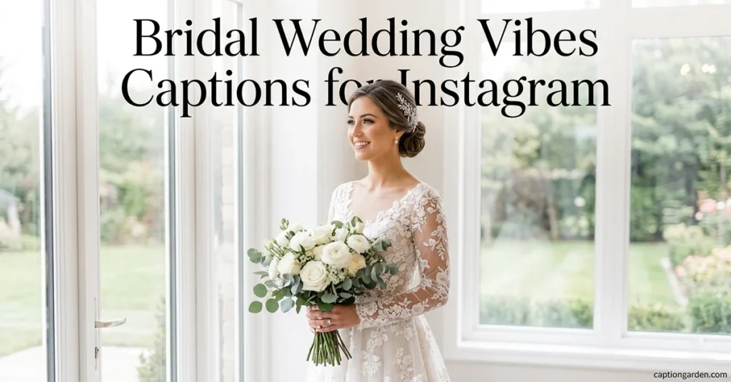 Bridal Wedding Vibes Captions for Instagram