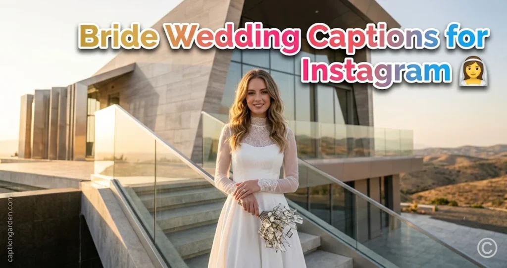 Bride Wedding Captions for Instagram