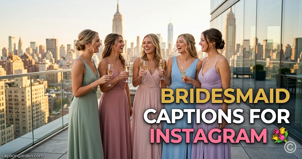 Bridesmaid Captions for Instagram