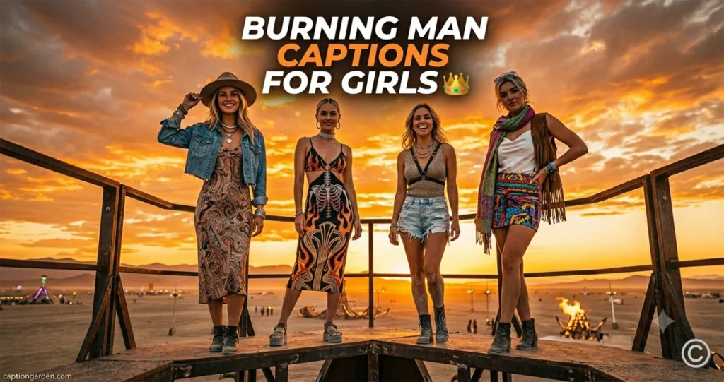 Burning Man Captions for Girls