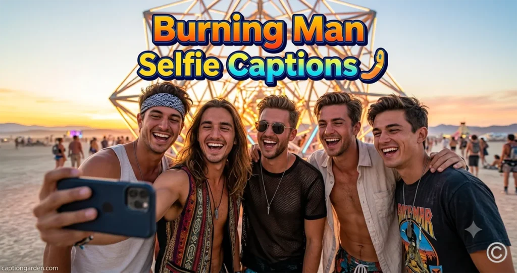 Burning Man Selfie Captions