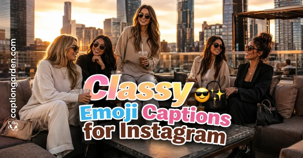 Classy Emoji Captions for Instagram