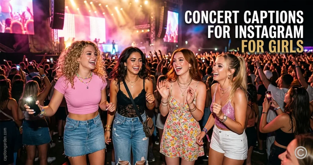 Concert Captions for Instagram for Girls 