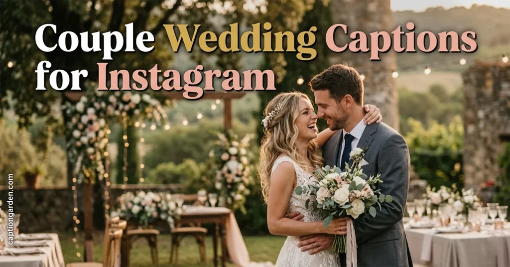 Couple Wedding Captions for Instagram 