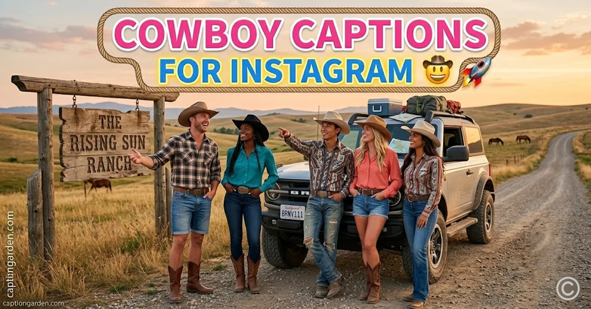 Cowboy Captions for Instagram