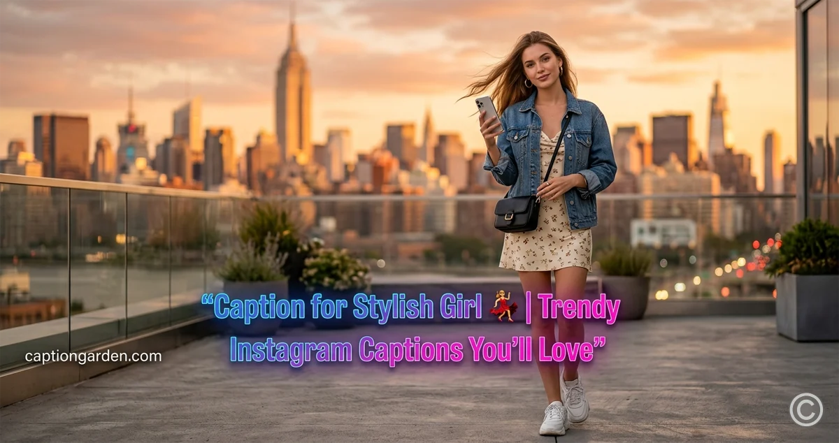 Caption for Stylish Girl