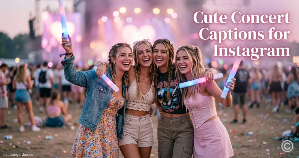 Cute Concert Captions for Instagram 