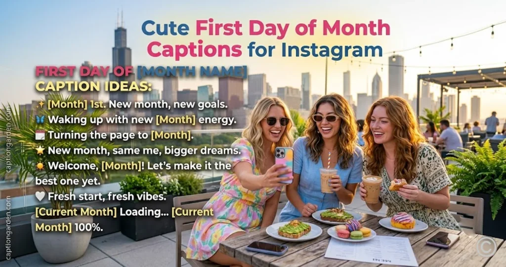 Cute First Day of Month Captions for Instagram 
