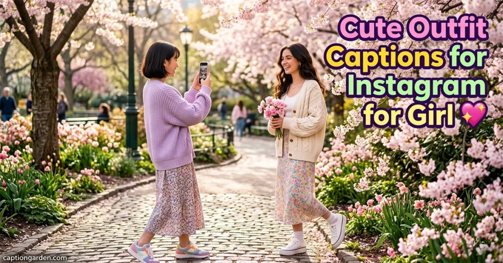 Cute Outfit Captions for Instagram for Girl 