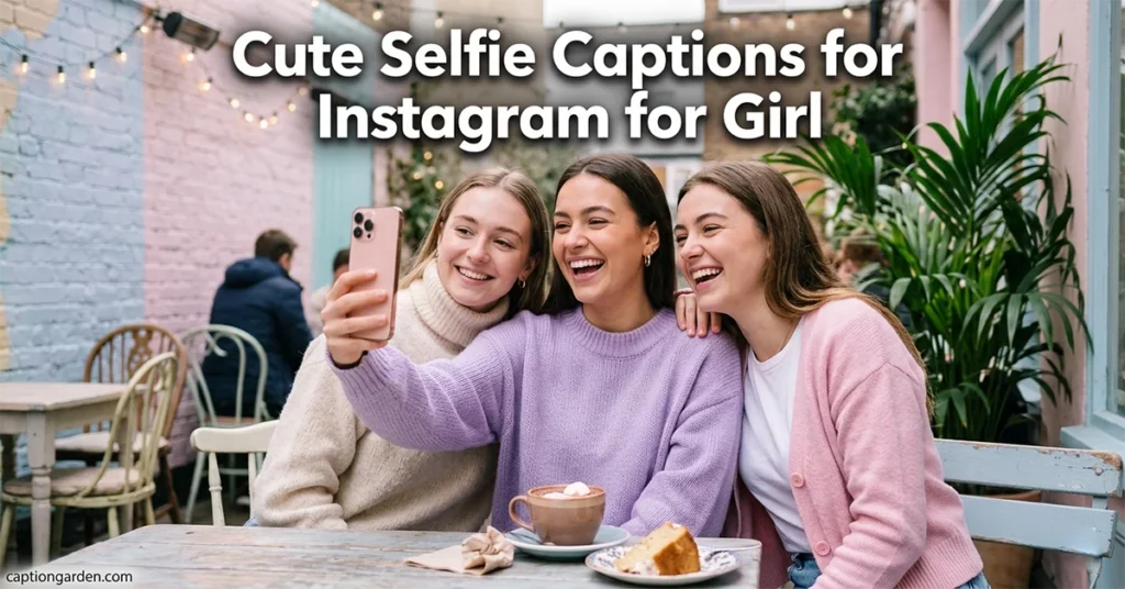 Cute Selfie Captions for Instagram for Girl