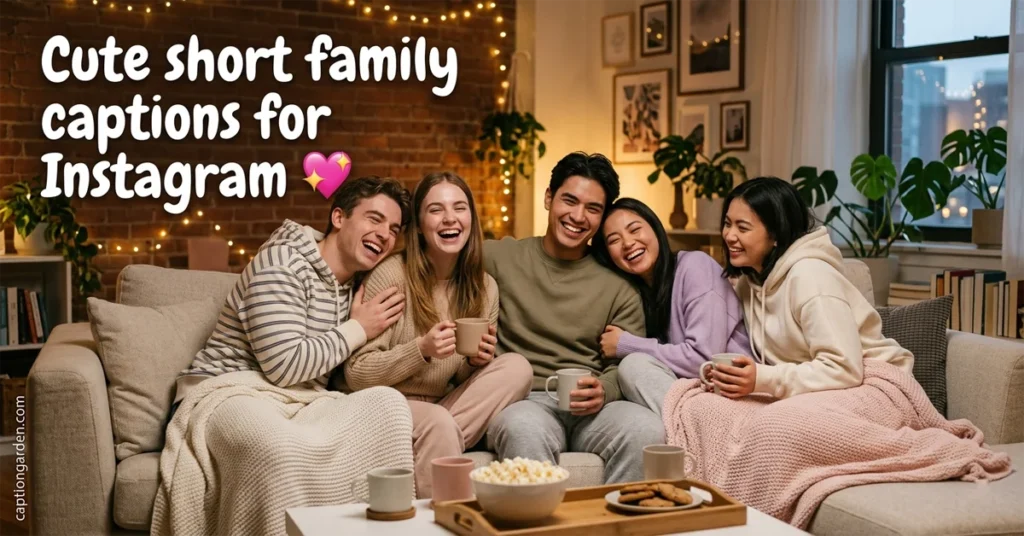 Cute short family captions for Instagram
