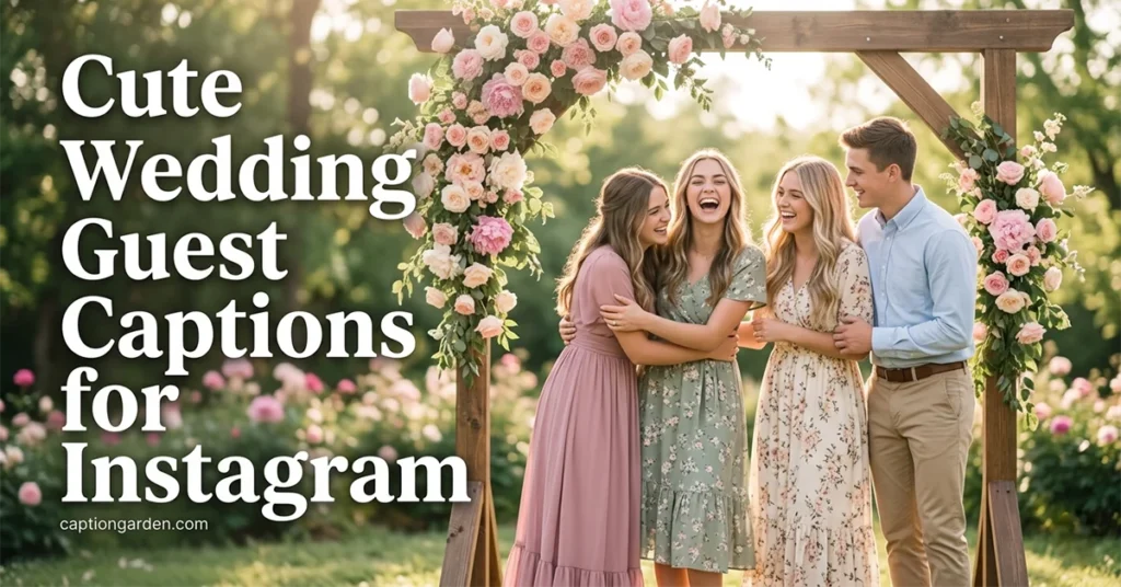 Cute Wedding Guest Captions for Instagram