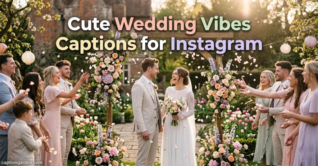 Cute Wedding Vibes Captions for Instagram