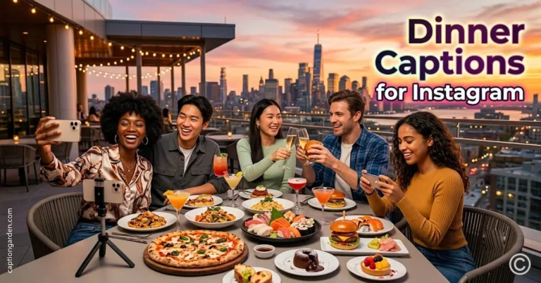 Dinner captions for instagram
