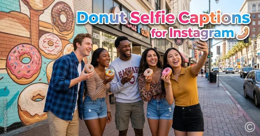 Donut Selfie Captions for Instagram