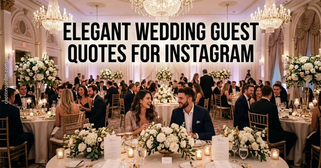 Elegant Wedding Guest Quotes for Instagram