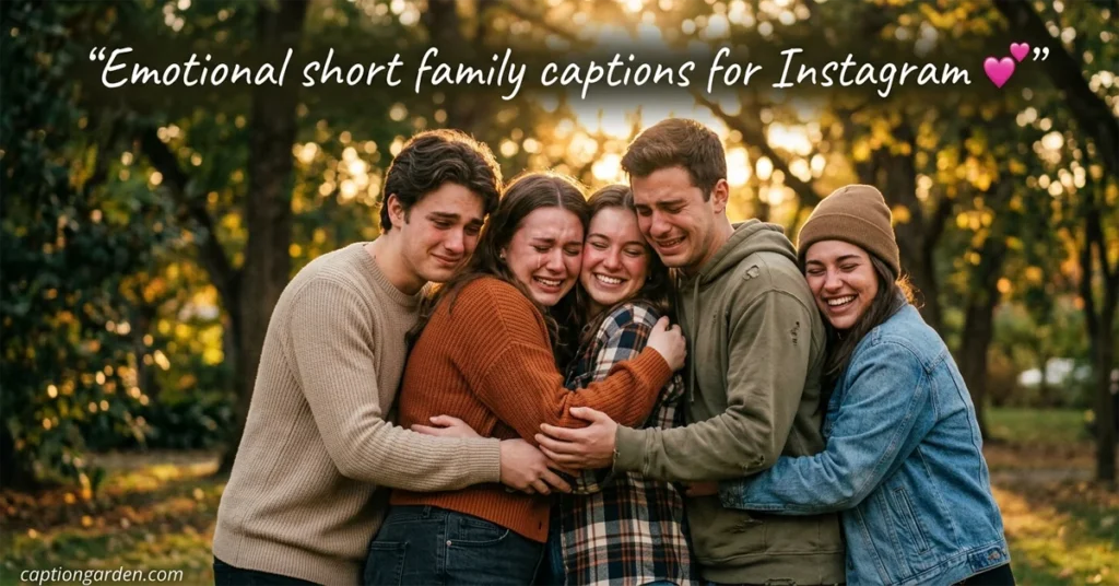 Emotional short family captions for Instagram