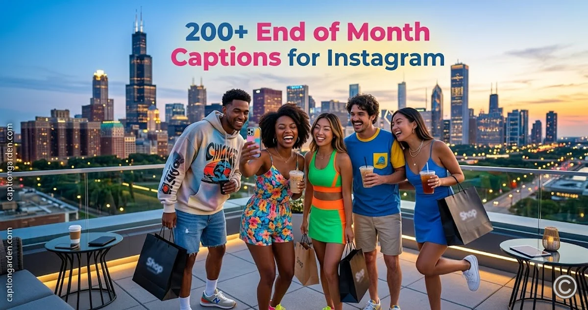 End of Month Captions for Instagram