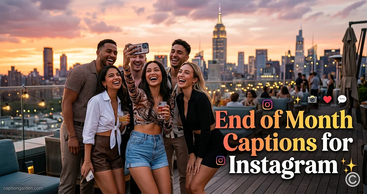 End of Month Captions for Instagram