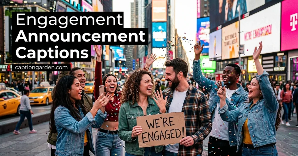 Engagement Announcement Captions