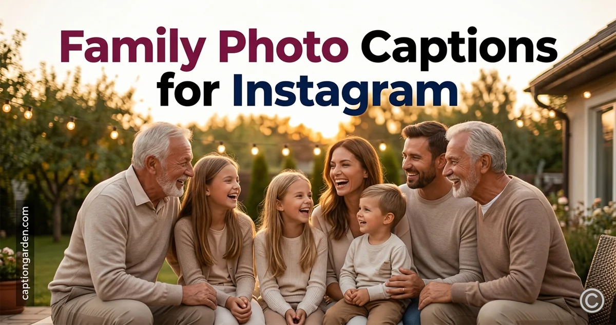 Family Photo Captions for Instagram